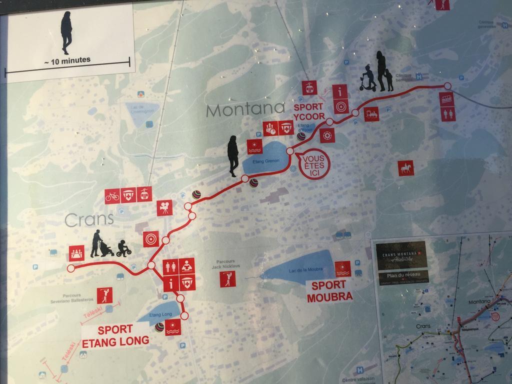 Plein Centre, Ski A Pied, Vue, Calme Crans-Montana Ngoại thất bức ảnh